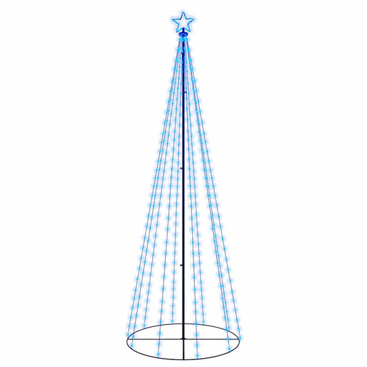 Vidaxl Árbol De Navidad Cónico 310 Led Azul 100x300 Cm_0