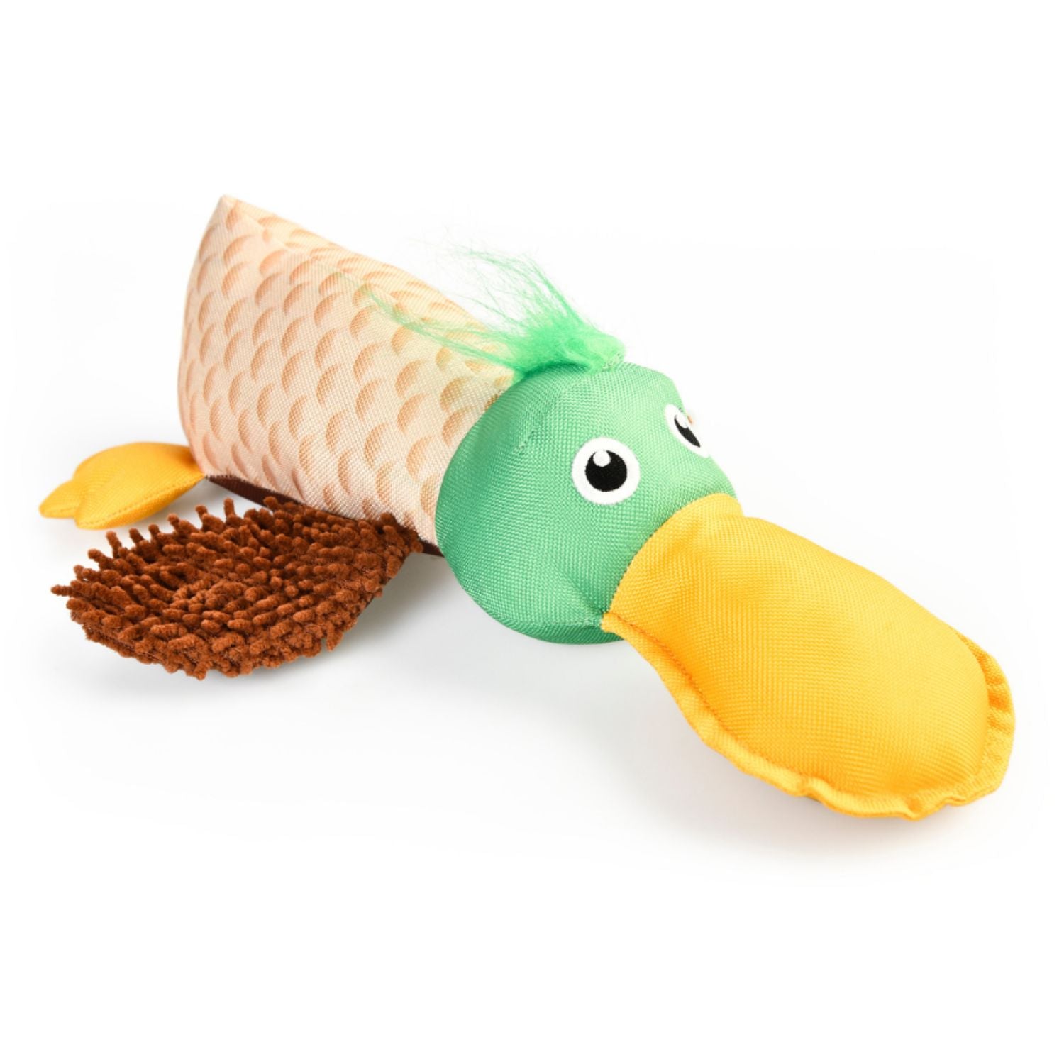 Juguete De Peluche Para Perro Wuapu Multitexturas, Diseño Pato De 30 Cm Con Sonido_0