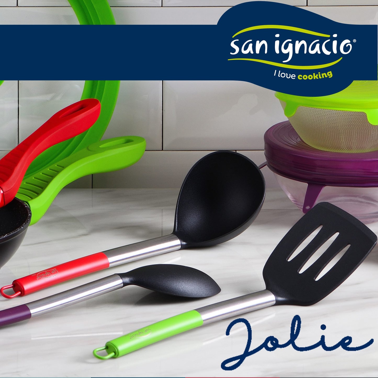 Pack De 3 Sartenes Ø20/24 Y 28 Cms + Set De 3pc De Utensilios De Cocina En Nylon_3