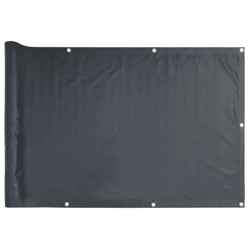 Pantalla De Privacidad De Balcón Pvc Gris Antracita 800x75 Cm / Vetonek_2