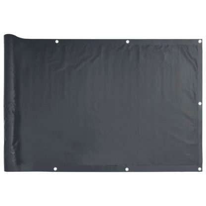 Pantalla De Privacidad De Balcón Pvc Gris Antracita 1000x120 Cm / Vetonek_2