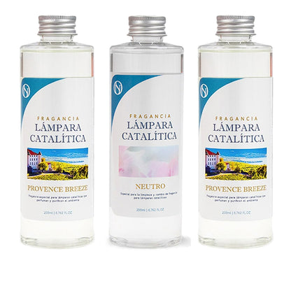 Pack Ahorro 3x Fragancias Para Lámpara Catalítica: 2 Aromas Provence Breeze 500ml + Limpiador Neutro 200ml_0
