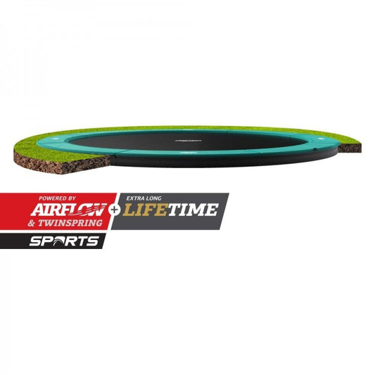 Cama Elastica Berg Flatground Champion 380 Verde._0