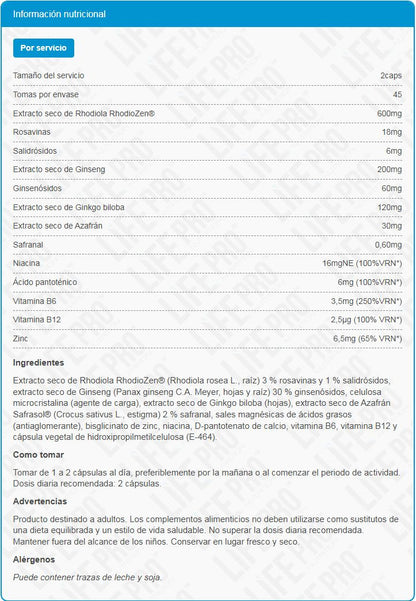 Daily Pro Energy - 60 Cápsulas - Complejos Multivitaminicos - Lifepro_5