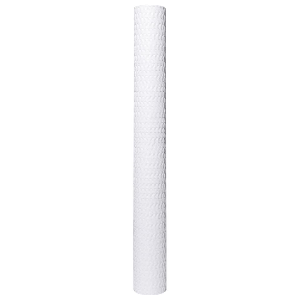 Toldo Para Balcón Ratán Sintético Blanco 500x100 Cm / Vetonek_4