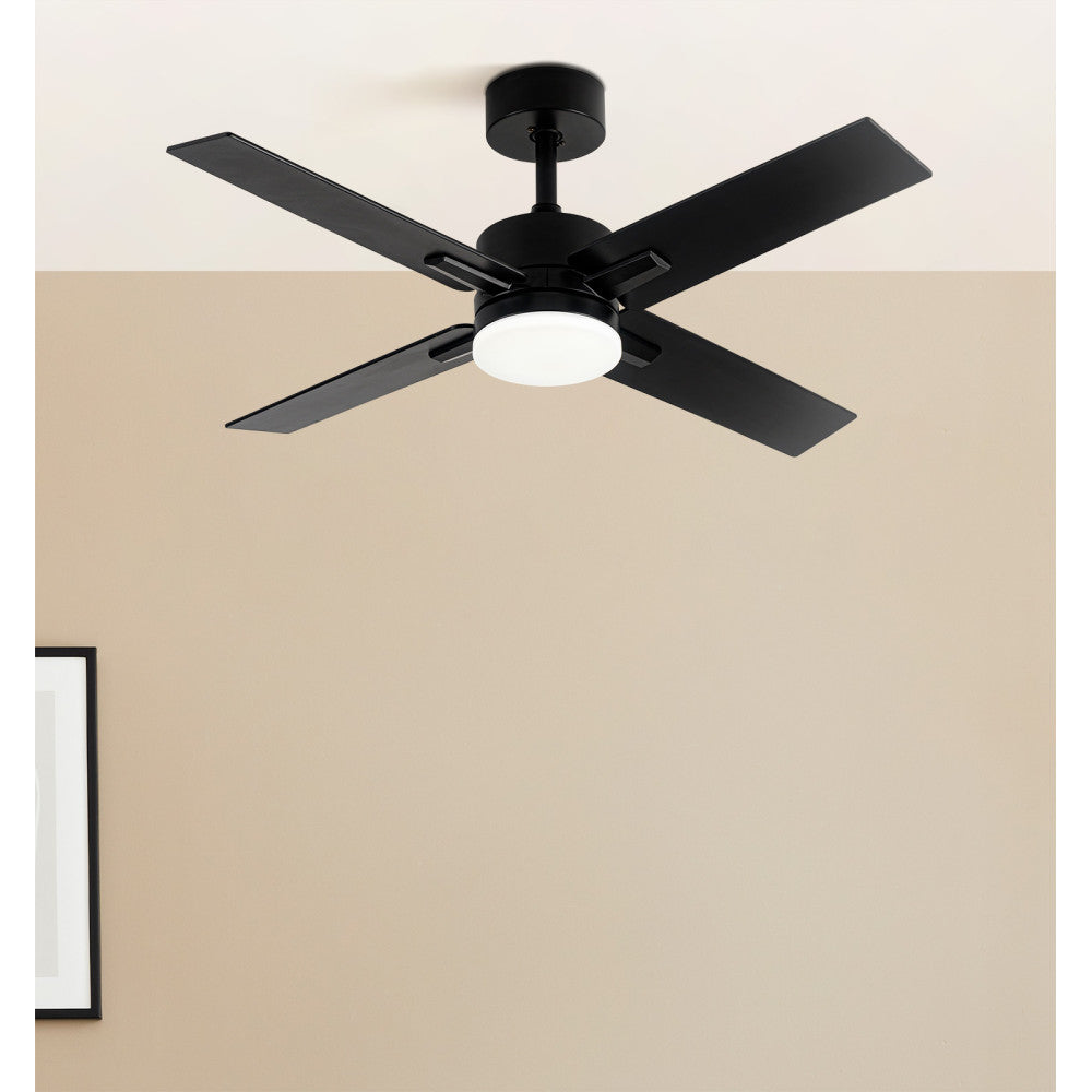 Ventilador Dc Talco 20w Negro 4aspas Negra/gris 6vel. 3000k,4000k,6500k 2350lm Remoto, Memoria, Temporizador 106d_3