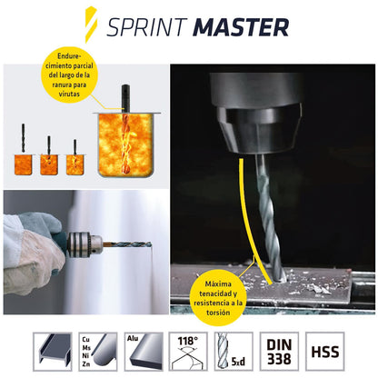 Broca Alpen Hss Sprint Master Ø 5,00 Mm. (blister 2 Piezas)_2