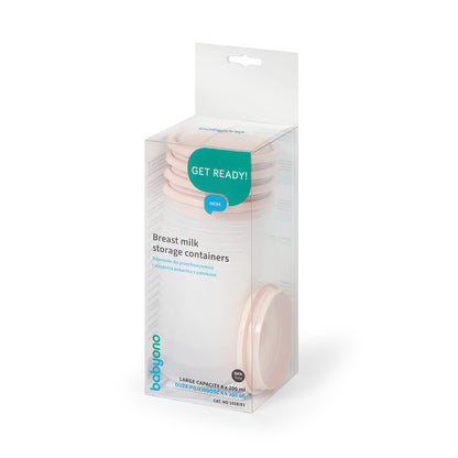 Recipientes Para La Leche Y Alimentos Pack 4 Unid. Beige_5