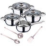 7 Peças San Ignacio Em Aço Inoxidável + Conjunto De 3pcs Utensílios De Cozinha Em Aço Inoxidável