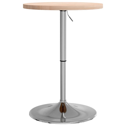 Mesa Alta De Madera Maciza Roble Ø50x90,5 Cm_0