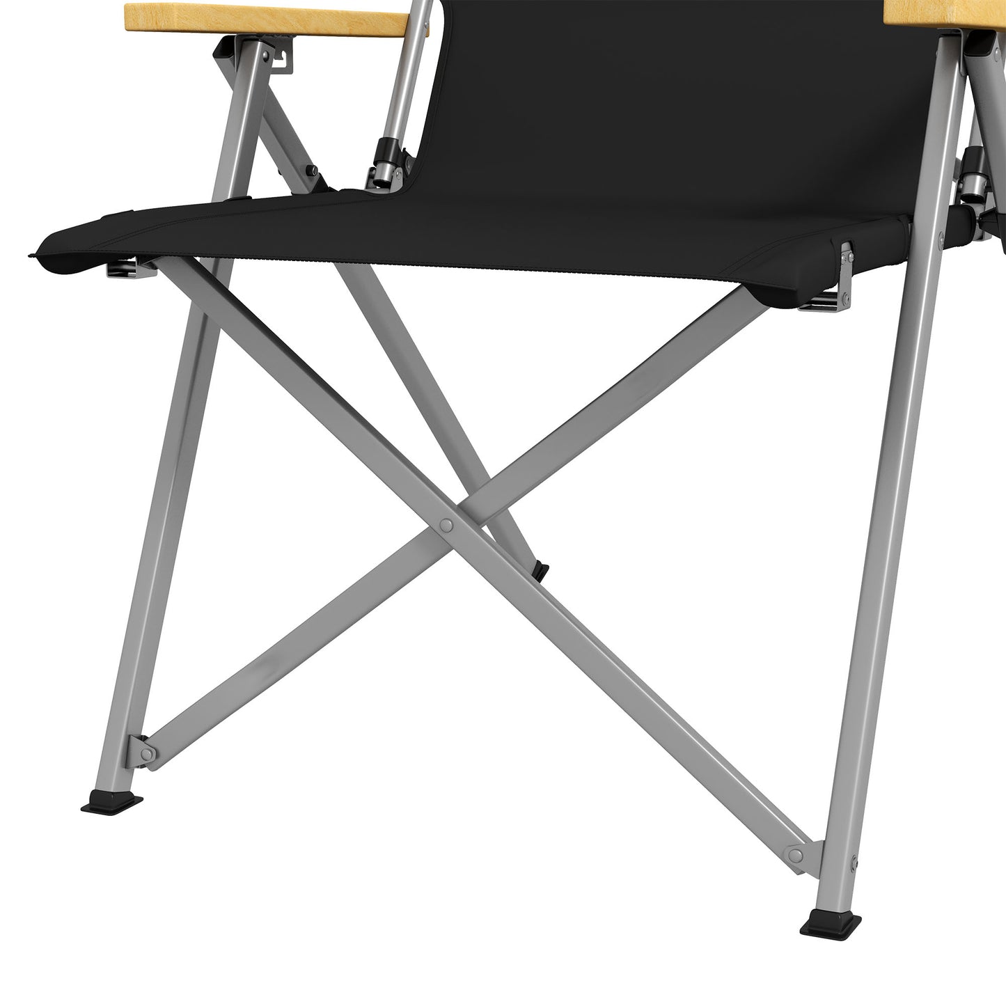 Outsunny Silla De Camping Plegable De Aluminio Respaldo Ajustable 74x59,5x98 Cm_4