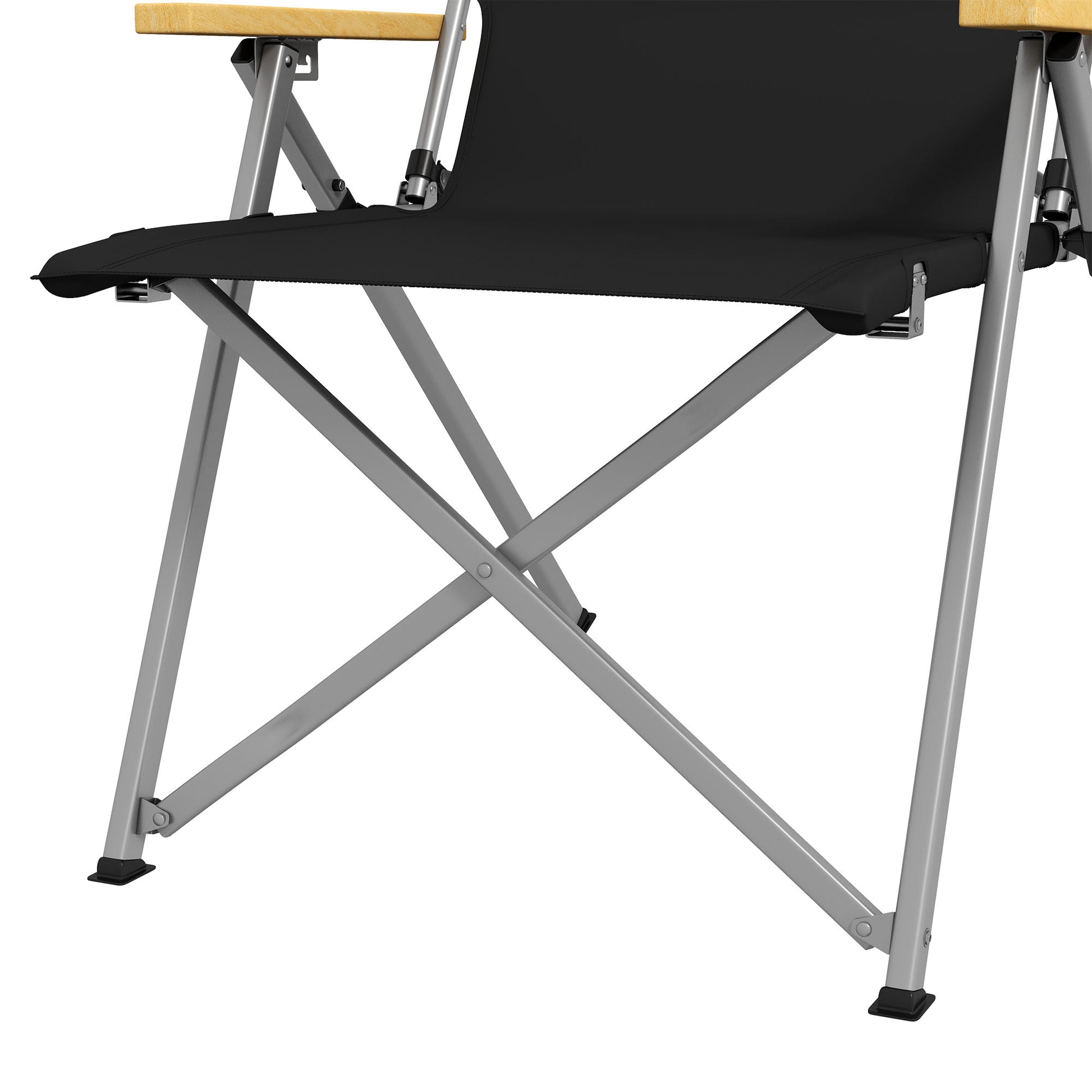Outsunny Silla De Camping Plegable De Aluminio Respaldo Ajustable 74x59,5x98 Cm_4