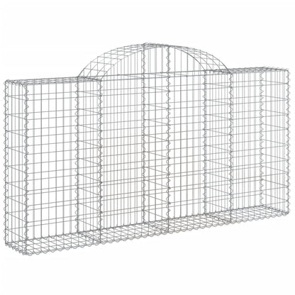 Cestas Gaviones 14 Uds Forma De Arco Hierro 200x30x100/120 Cm_2