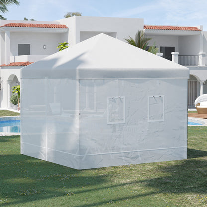 Outsunny 4 Paredes Laterales Para Carpa 300x195 Cm Con 6 Ventanas Puerta_1