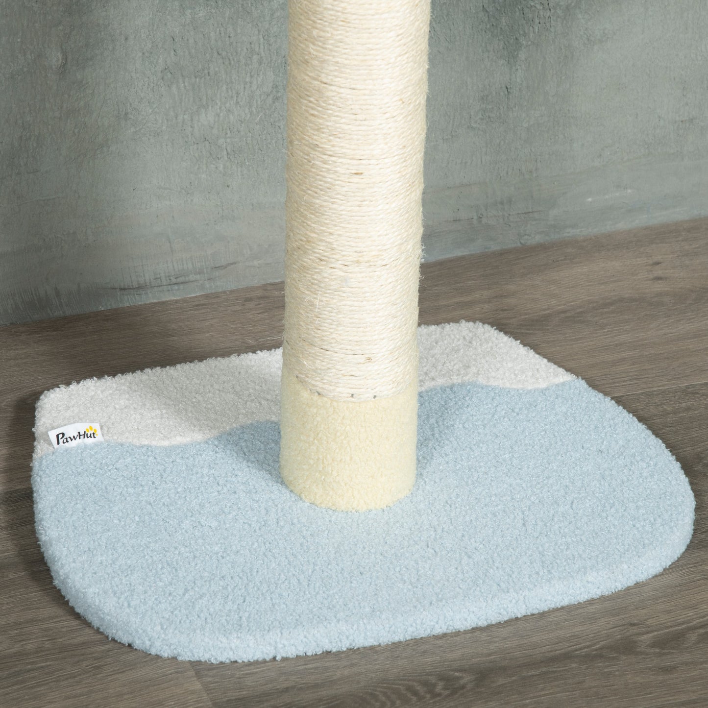 Pawhut Árbol Para Gatos Del Suelo Al Techo 220-260 Cm Con 3 Plataformas Y Bola_4