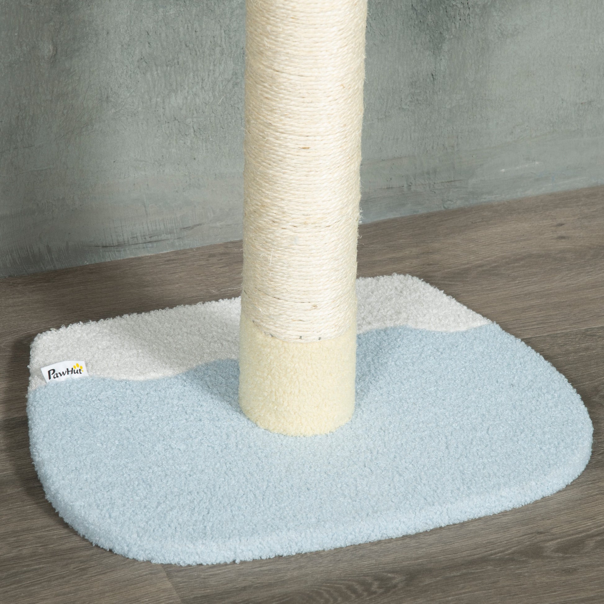 Pawhut Árbol Para Gatos Del Suelo Al Techo 220-260 Cm Con 3 Plataformas Y Bola_4