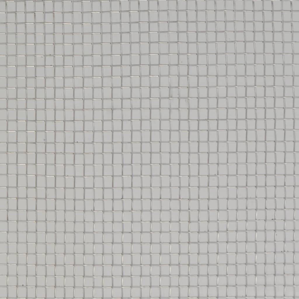 Malla Mosquitera De Acero Inoxidable Plateada 150x1000 Cm / Vetonek_0