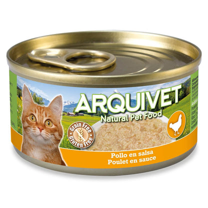 Frango com molho Arquivet 80 g Alimento húmido para gatos