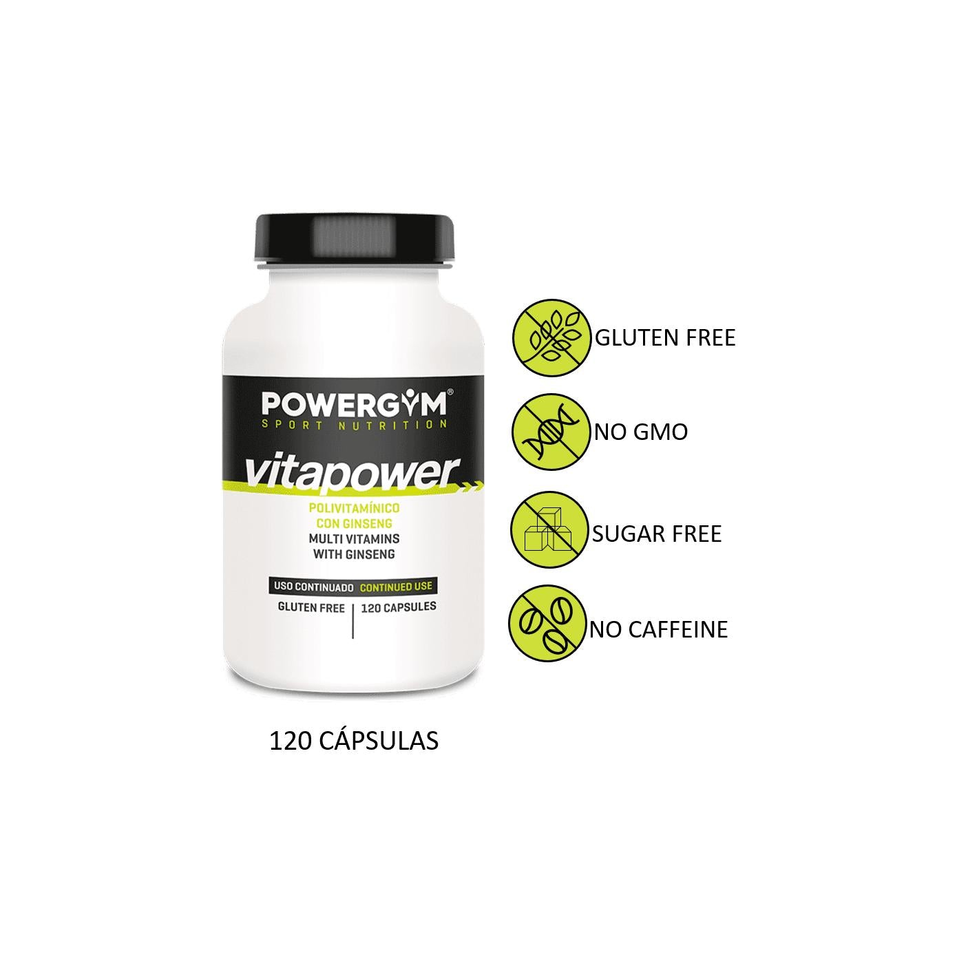 Vitapower Powergym multivitamínico desportivo 120 cápsulas
