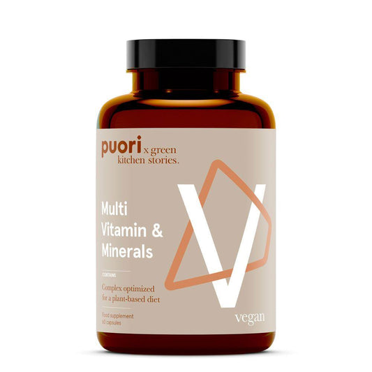Suplemento multivitamínico vegan Puori 60 cápsulas