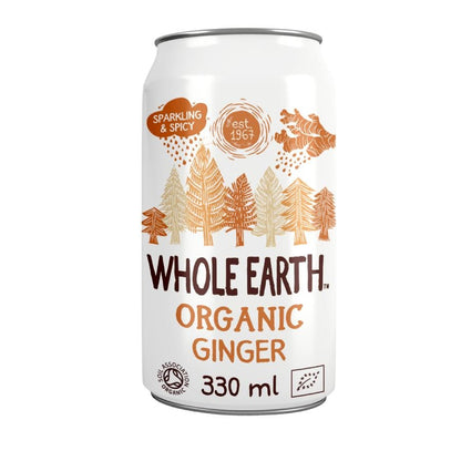 Pack 24x Refresco Bio Jengibre Whole Earth 330ml