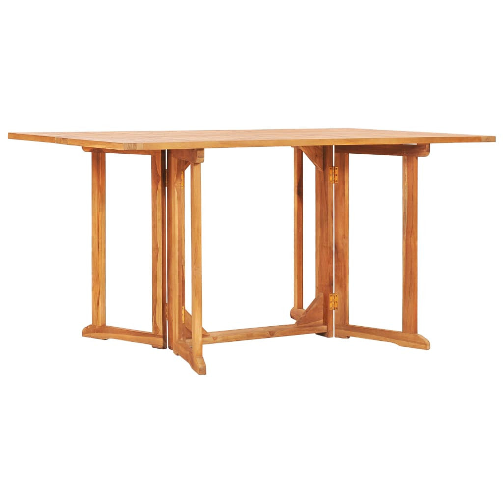 Vidaxl Set De Comedor De Jardín Plegable 7 Pzas Madera Maciza De Teca_1