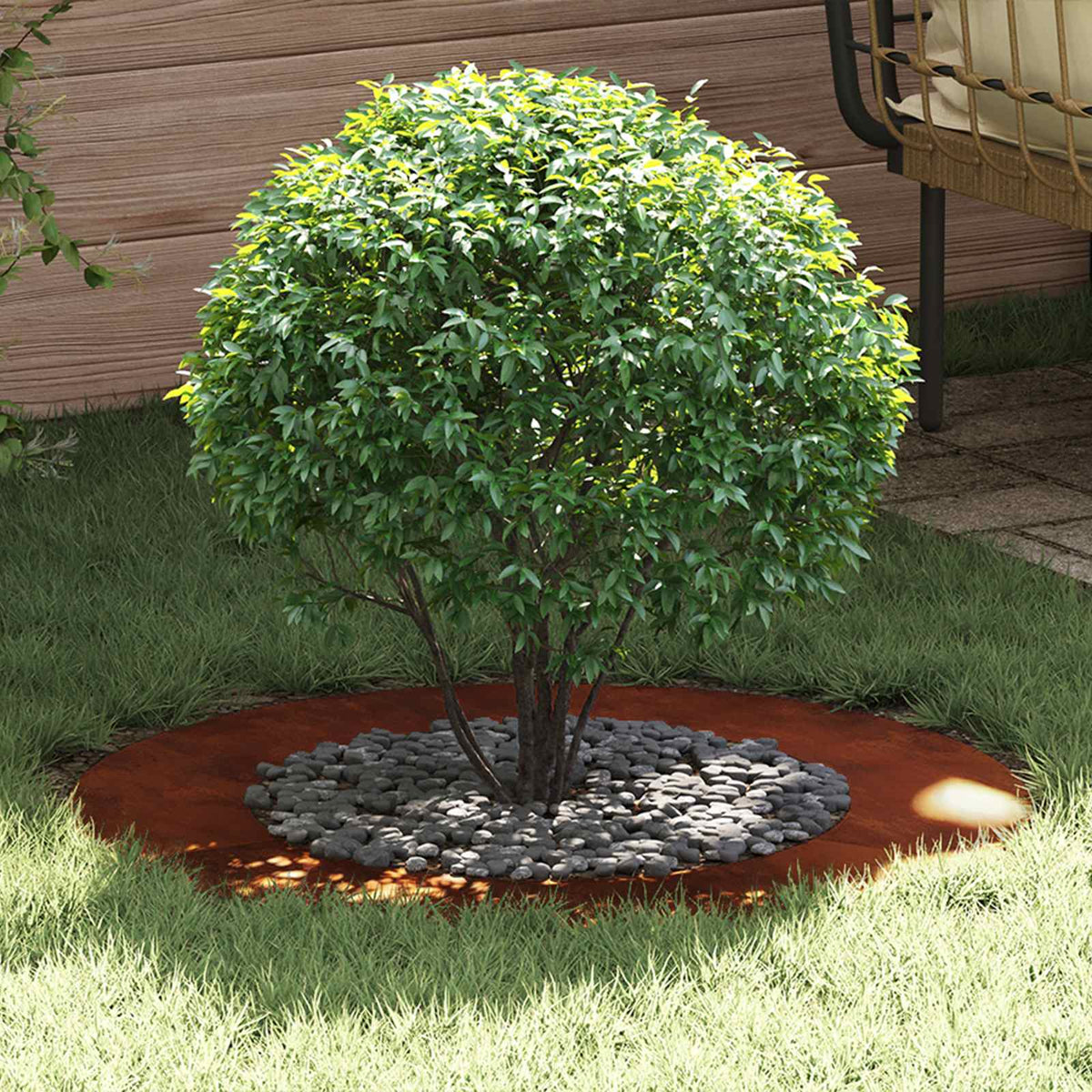 Adecuado Para Anillo De Árbol Plano Oxidado Ø50/80 Cm_1