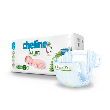 Fraldas T1 1-3 kg Chelino Nature 28 Unidades
