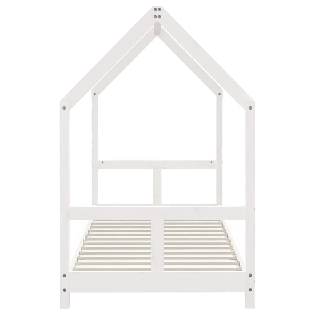 Vidaxl Estructura De Cama Para Niños Madera De Pino Blanco 80x200 Cm_4