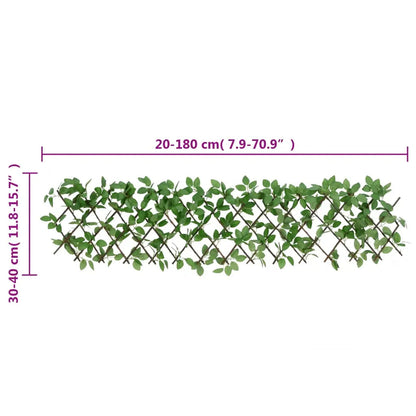 Enrejado Expandible Hiedra Artificial Verde 5 Uds 180x30 Cm / Vetonek_1