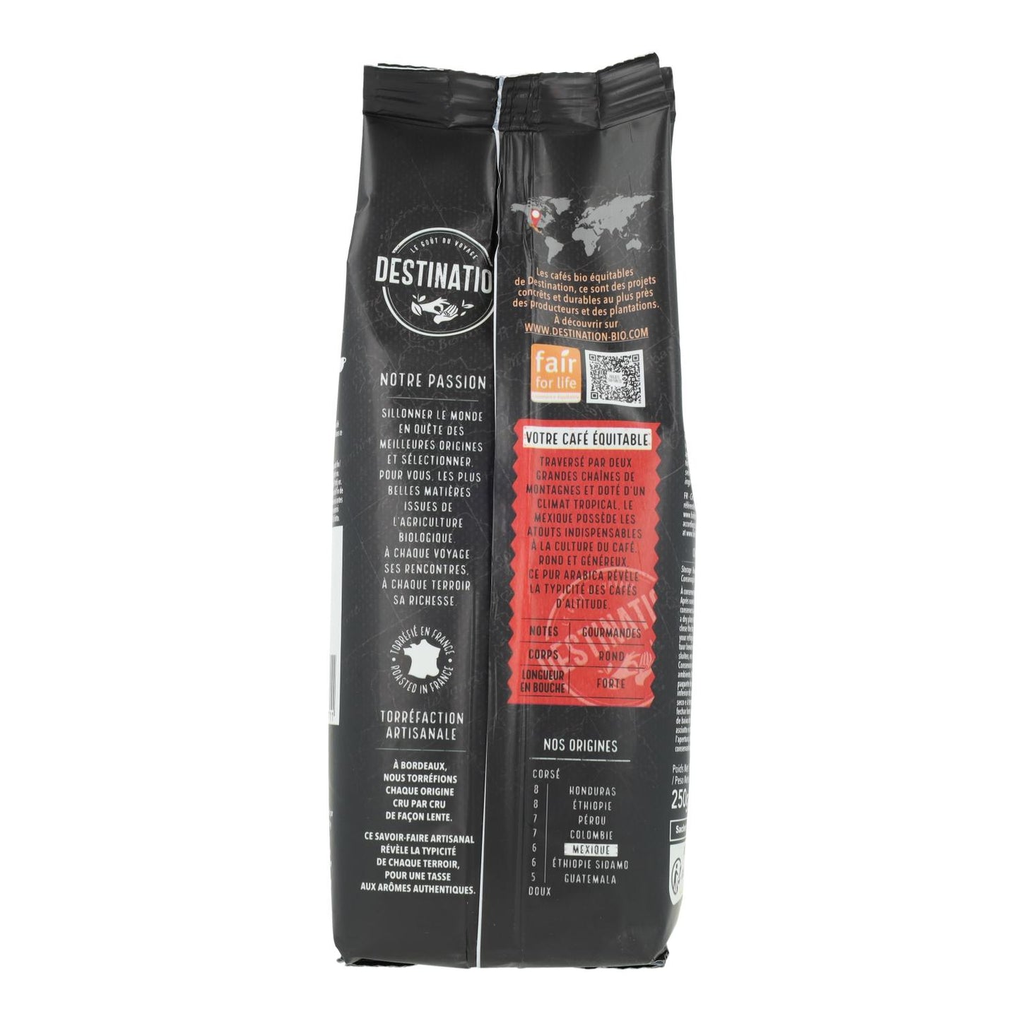 Café moído México Chiapas 100% Arábica BIO Destino 250 g