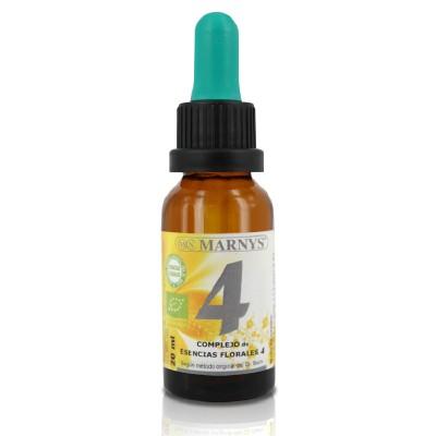 Fórmula 4 do Complexo Floral Orgânico Marnys Medo-insegurança, 20 ml