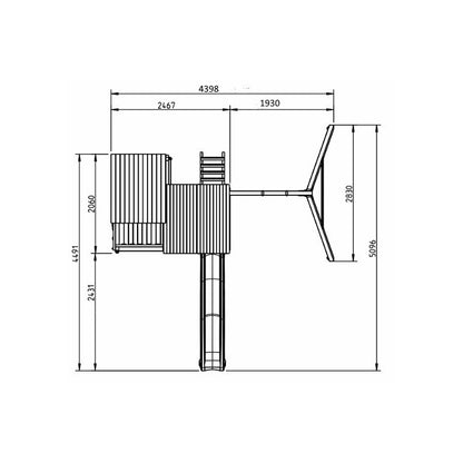 Parque Infantil Masgames Palazzo Xl Con Columpio Individual._2