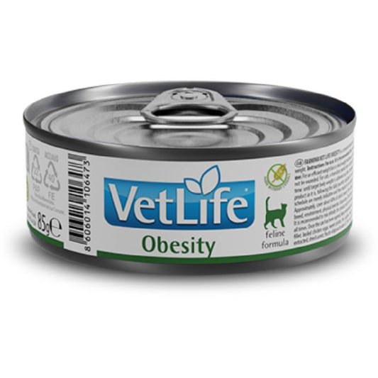 Fórmula Felina Farmina para a Obesidade Vet Life 85 g
