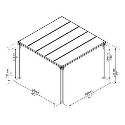 Gazebo Gazebo Milano 309x309 cm 