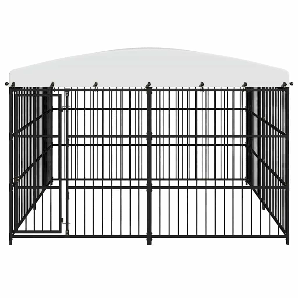 Perrera De Exterior Con Techo 300x300x210 Cm_2
