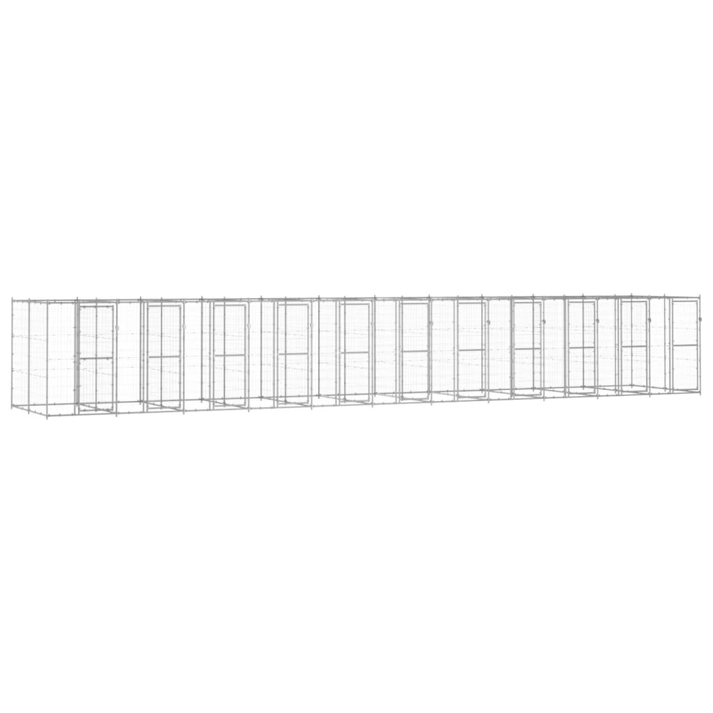 Perrera De Exterior De Acero Galvanizado 26,62 M²_1