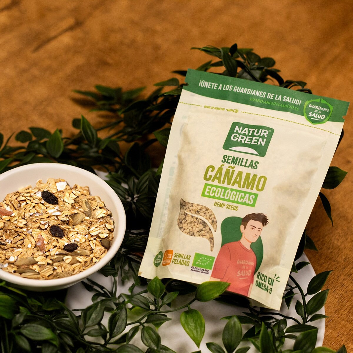 Sementes de Cânhamo Descascadas Naturgreen 200 g