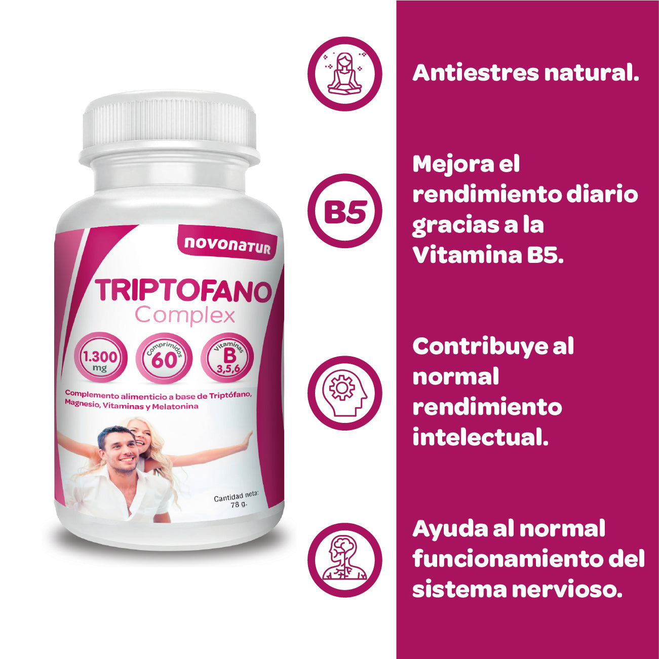 Triptófano + Magnesio + Espirulina + Melatonina_3