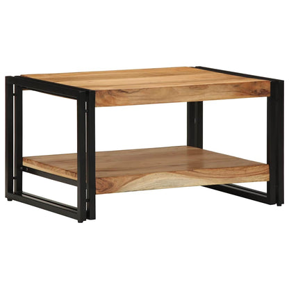 Mesa De Centro Madera Maciza De Acacia 70x50x38 Cm_1