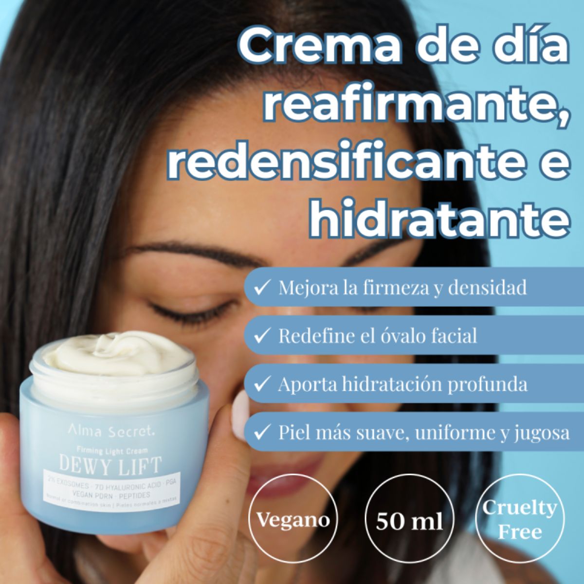 CREMA DÍA REAFIRMANTE DEWY LIFT LIGHT - PIEL NORMAL-MIXTA CON 2% EXOSOMAS 50 ML