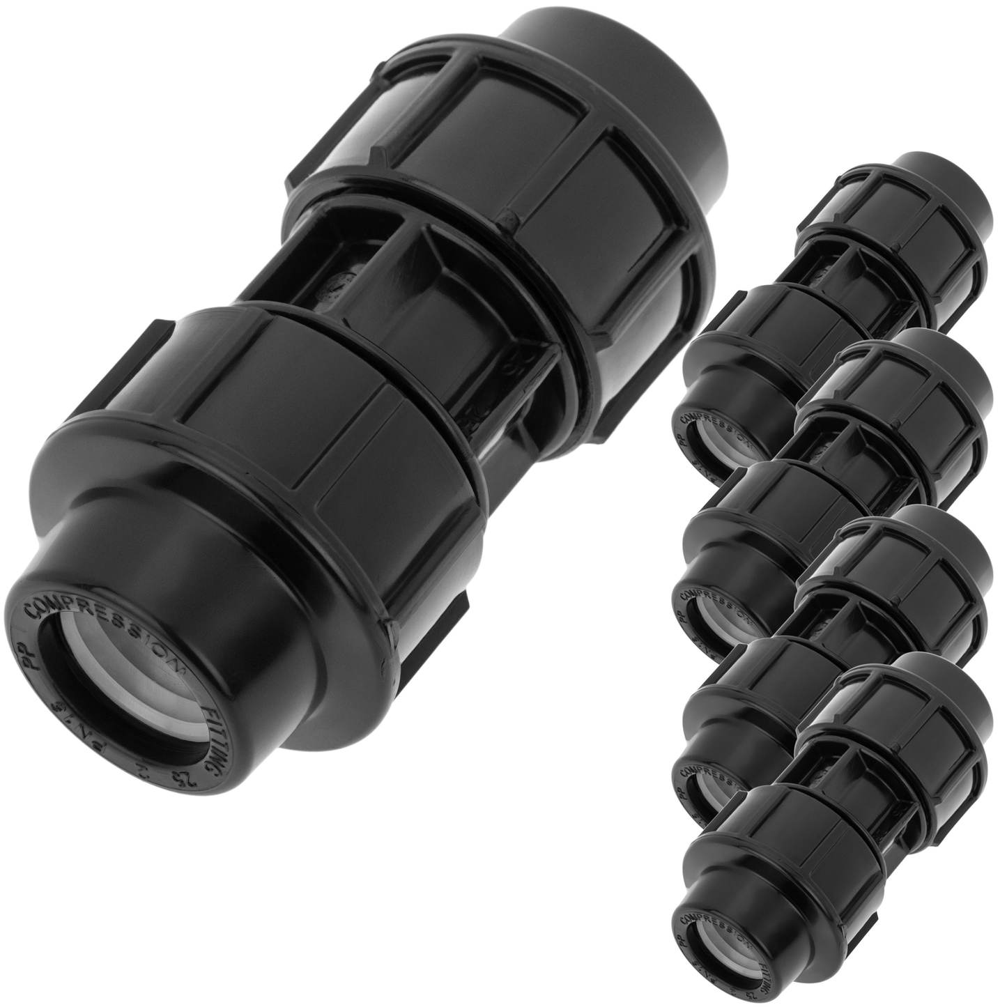 Pack De 5 Unidades Enlace De Polipropileno De 25 Mm De 3/4“ Para Sistema De Riego_0