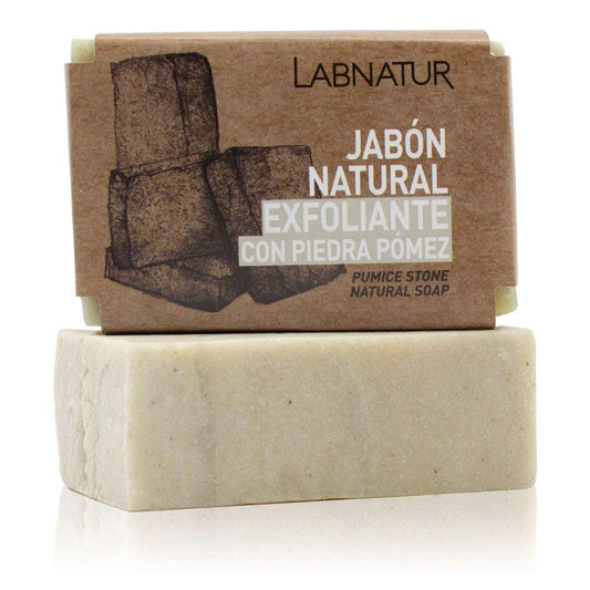 Jabón Natural Exfoliante Piedra Pómez Labnatur 100 G | Eliminación De Durezas | Renovador | Limpieza Profunda_0