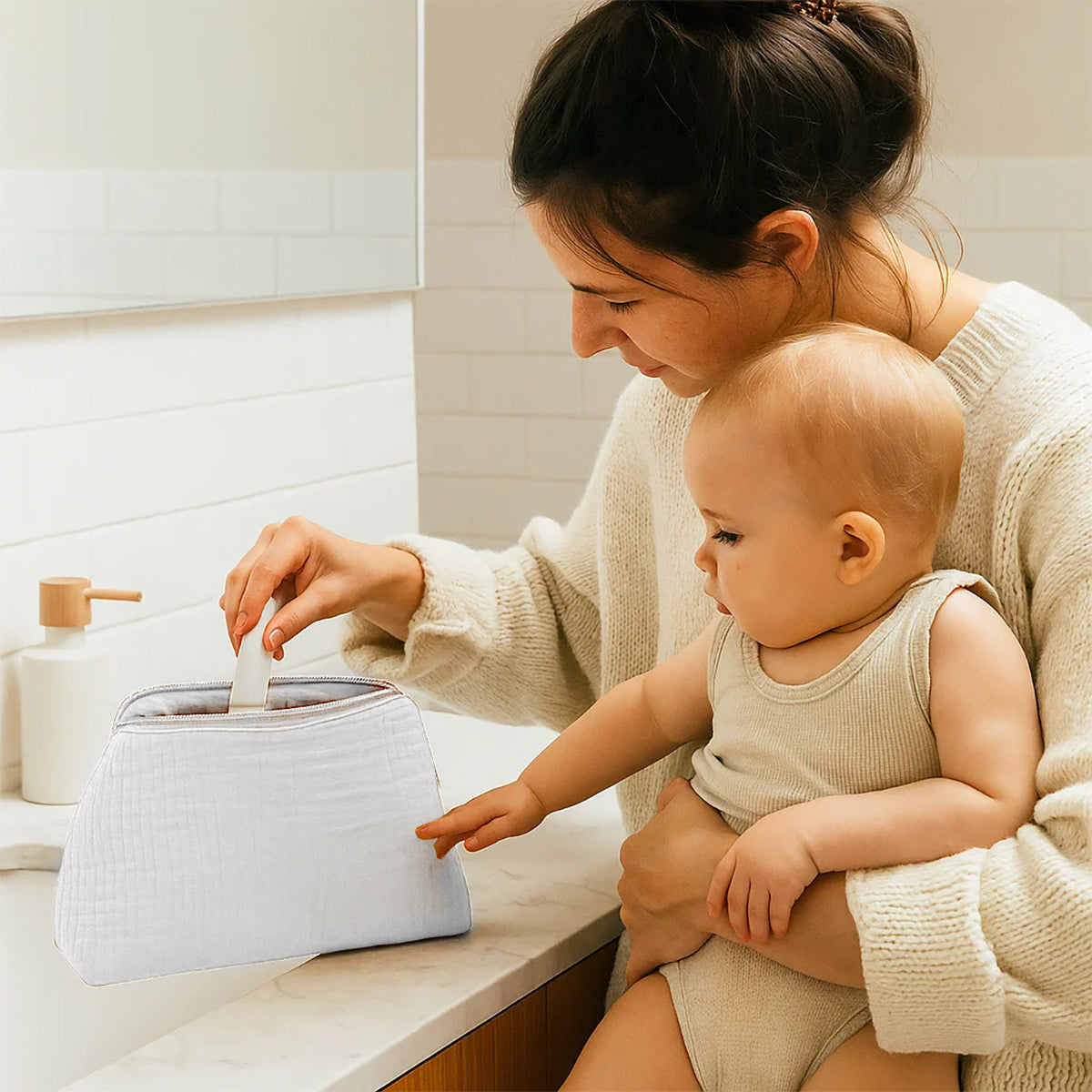 Neceser En Algodón Bio Blanco_3