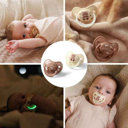 Chupetes Tetina Anatómica De Silicona 0-6 Meses Beige_4