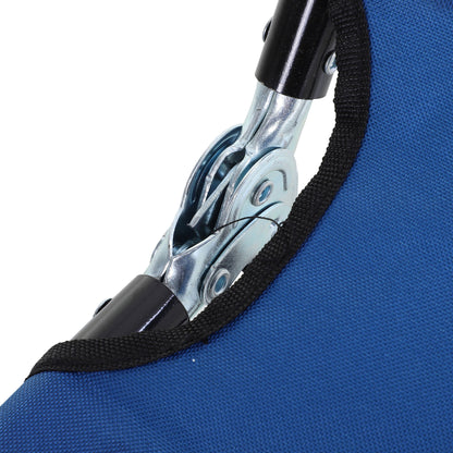 Outsunny Conjunto De 2 Tumbonas Plegables Con Respaldo 188x56x28 Cm Azul_3