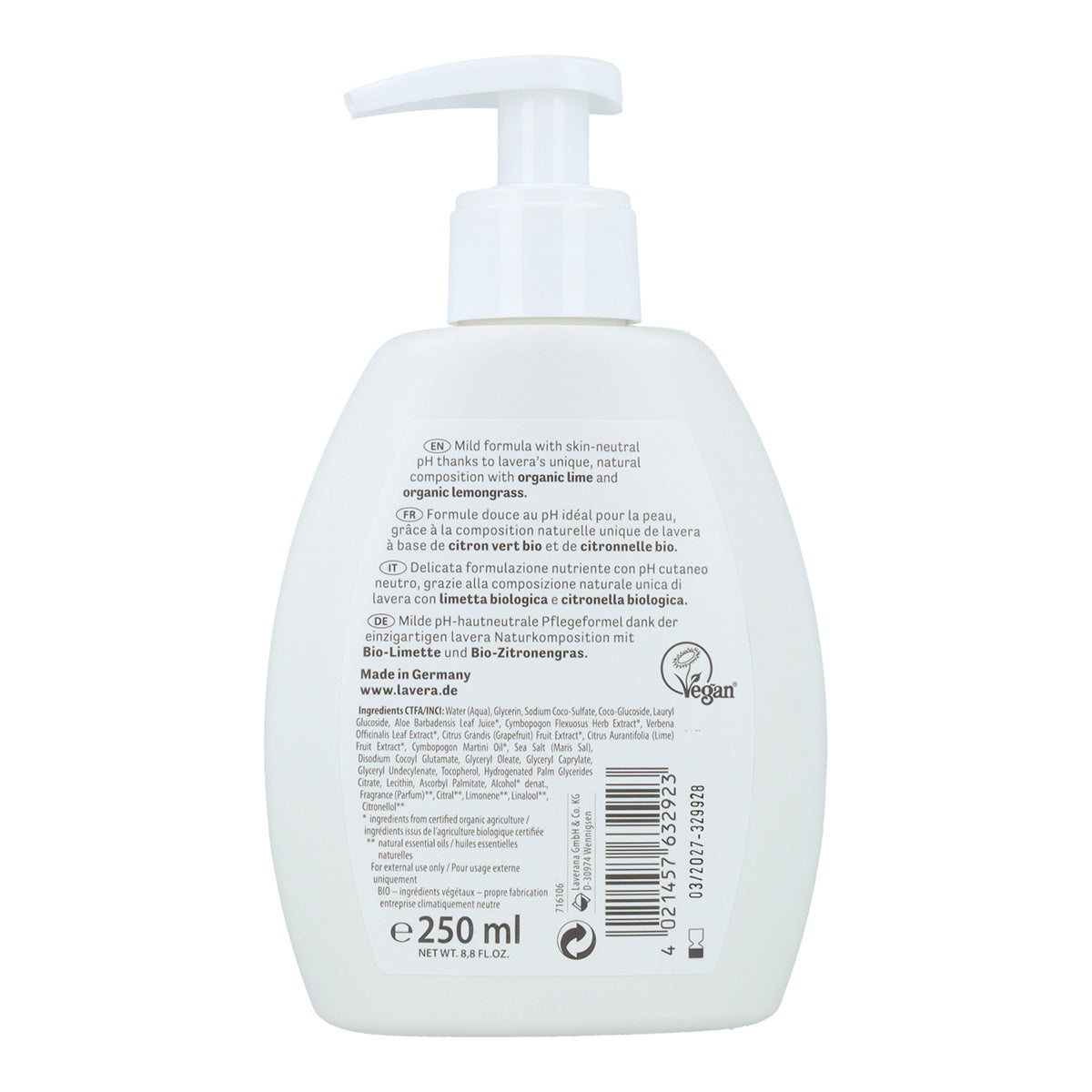 Sabonete Líquido para as Mãos LAVERA Fresh Limão