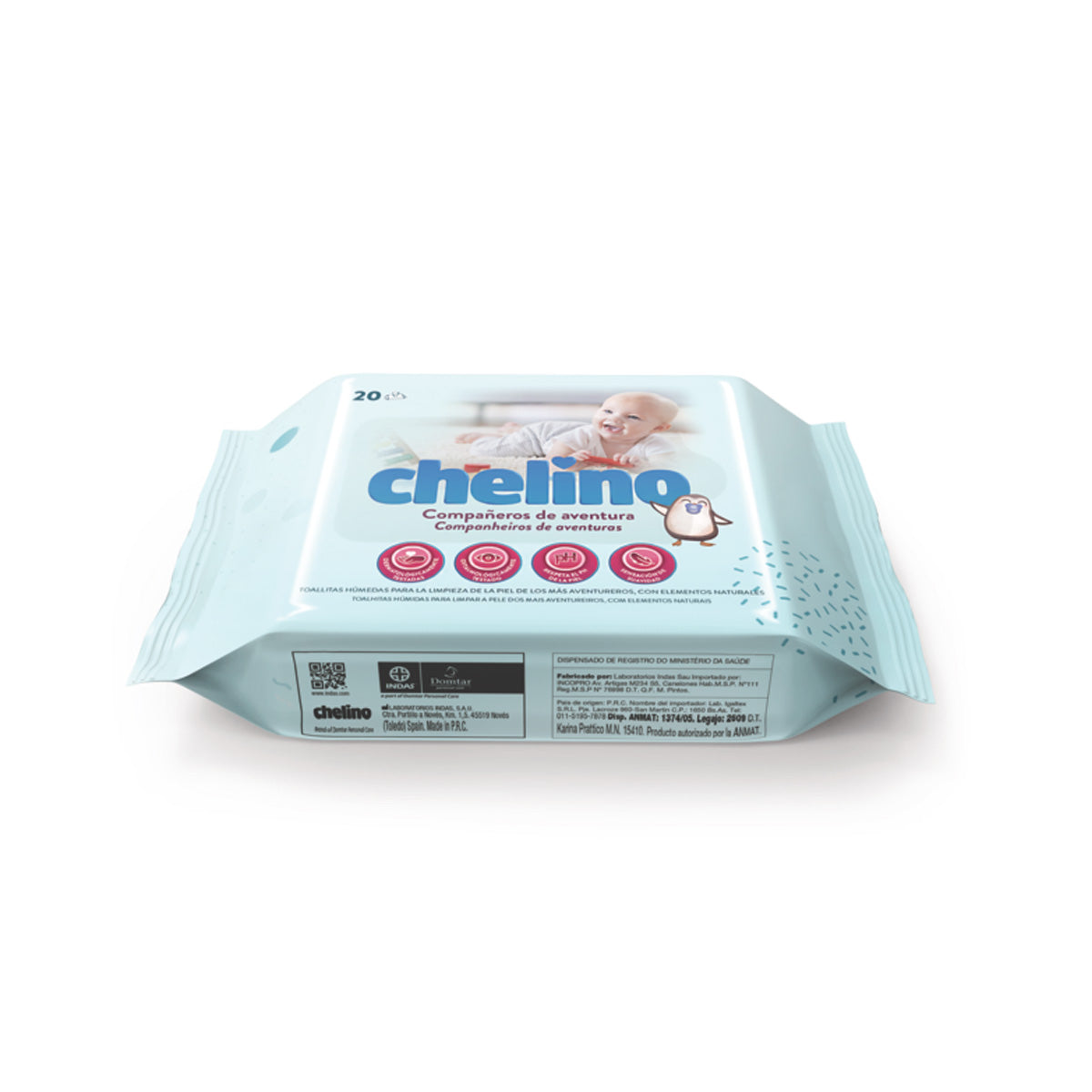 Toalhitas Húmidas Chelino Dermo Sensitive Baby 20 Unidades