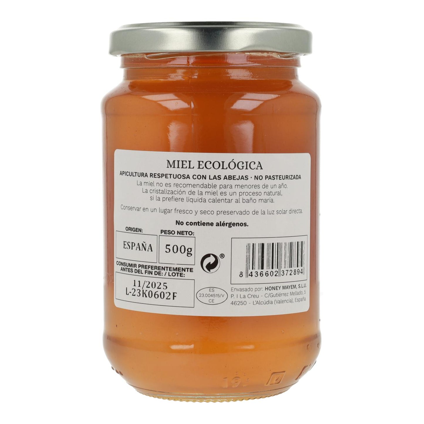 Mel de mil-flor biológico Mayem 500 g