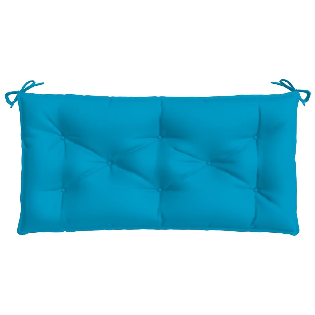 Vidaxl Cojín De Banco De Jardín Tela Oxford Azul 100x50x7 Cm_3